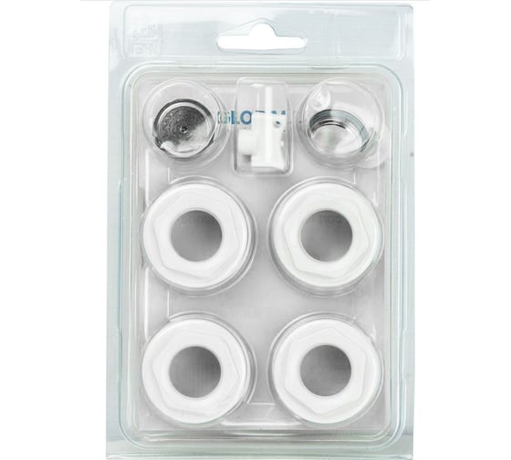 Изображение товара Присоединительный набор для радиатора Global A047kit1/210 kit 1/2 oscar (ral 9010) RAN30D2EQ2BARR