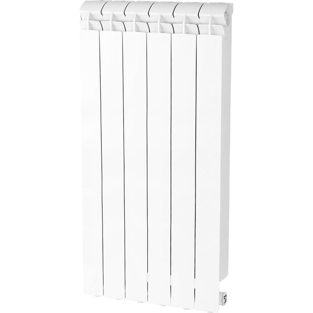 Изображение товара Алюминиевый радиатор Global Vox-r 800 8 секций боковое подключение (белый ral 9010) RAN30H0CE5GLUT