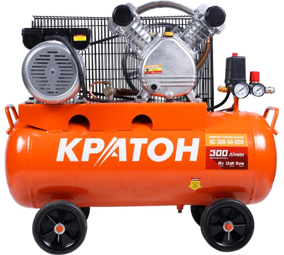 Изображение товара Масляный компрессор с ременным приводом Кратон AC-300-50-BDV 3 01 01 038