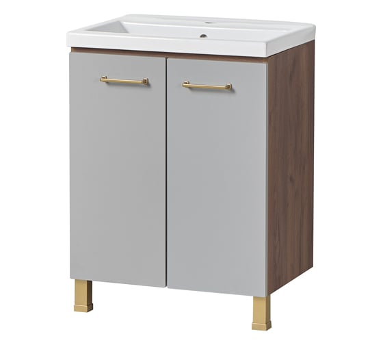 Изображение товара Тумба под умывальник Акваль джиа, 60 см. ДЖИА.60.10.60.N