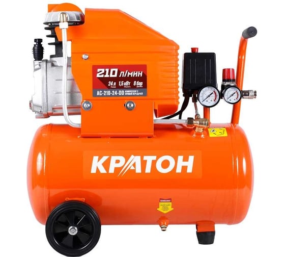 Изображение товара Компрессор с прямой передачей Кратон AC-210-24-DD 3 01 01 032