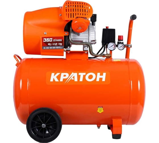 Изображение товара Компрессор с прямой передачей Кратон AC-360-100-DDV 3 01 01 037