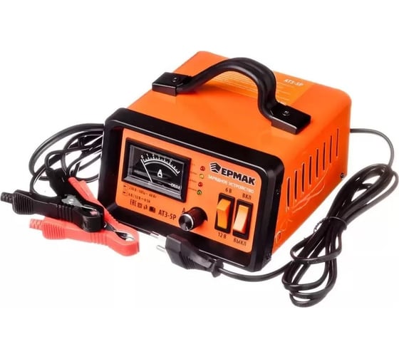 Изображение товара Трансформаторное зарядное устройство Ермак АТЗ-5Р автомат, 0-5 A, 6/12 В 771-022