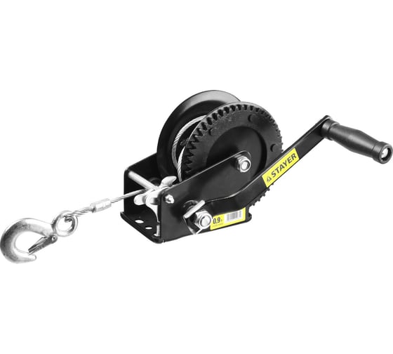 Изображение товара Ручная барабанная лебедка Stayer MASTER 0,9т, 8м 43112-0.9