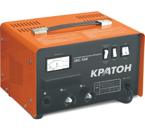 Изображение товара Пуско-зарядное устройство Кратон JSC-120 12/24V, 120A, 70А*ч 3 06 01 007