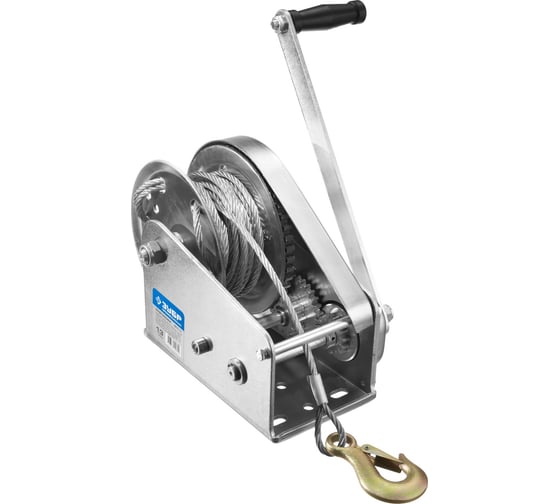 Изображение товара Ручная барабанная лебедка Зубр ПРОФЕССИОНАЛ 1.3т 8м 43117-1.3