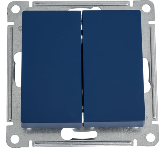 Изображение товара 2-клавишный переключатель Systeme Electric Atlasdesign аквамарин сх.6, 10ах ATN001165