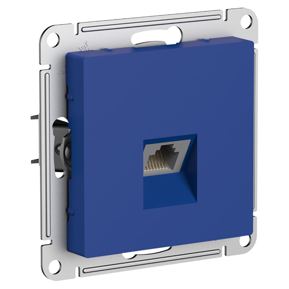 Изображение товара Компьютерная розетка Systeme Electric Atlasdesign аквамарин RJ45