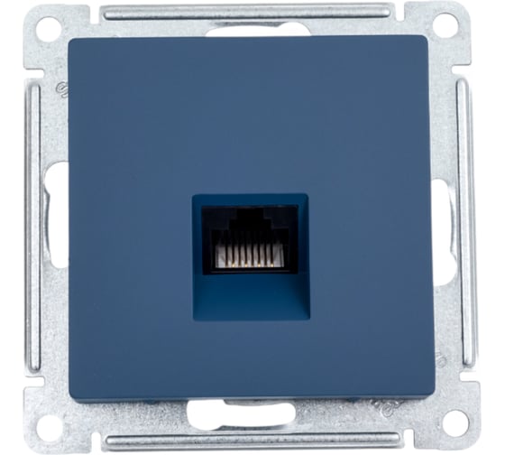 Изображение товара Компьютерная розетка Systeme Electric Atlasdesign аквамарин rj45, кат 5е ATN001183