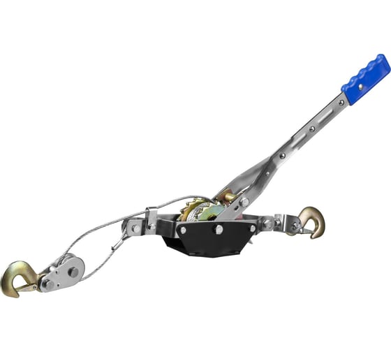 Изображение товара Ручная рычажная лебедка СИБИН тросовая 2т 3м 43125-2