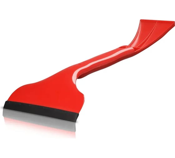 Изображение товара Двусторонний водосгон ZiZay со скребком для льда, разборный, ширина 160x85 мм, длина 375 мм, красный ZZ0035