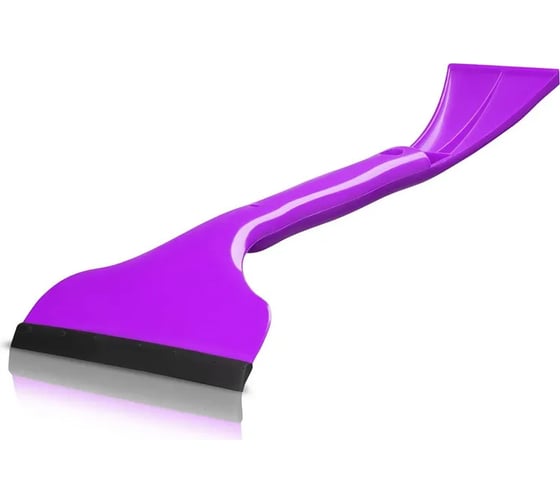 Изображение товара Двусторонний водосгон ZiZay со скребком для льда, разборный, ширина 160x85 мм, длина 375 мм, фиолетовый ZZ0036