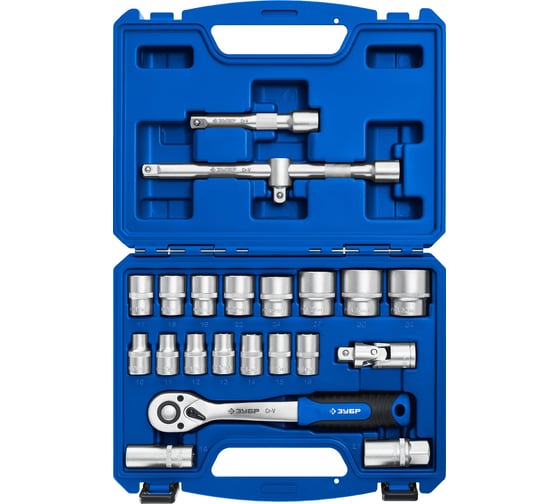 Изображение товара Универсальный набор инструмента ЗУБР Профессионал А-22 22 предмета 27632-H22_z01