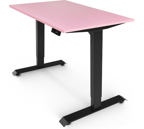 Изображение товара Письменный, компьютерный стол для работы сидя и стоя StolStoya BAZALT, черный, с электроприводом, столешница лдсп барби 125x75 SE222Bbr12575