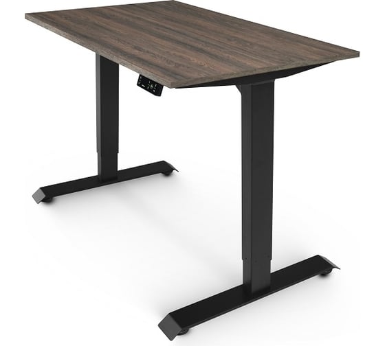Изображение товара Письменный, компьютерный стол для работы сидя и стоя StolStoya BAZALT черный, регулируемый, с электроприводом, столешница лдсп дуб милано 145x80 SE222BM14580