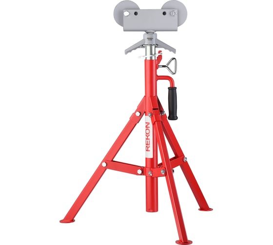 Изображение товара Подставка складная для труб с роликовой головкой (710 - 1320 мм) REKON 033002