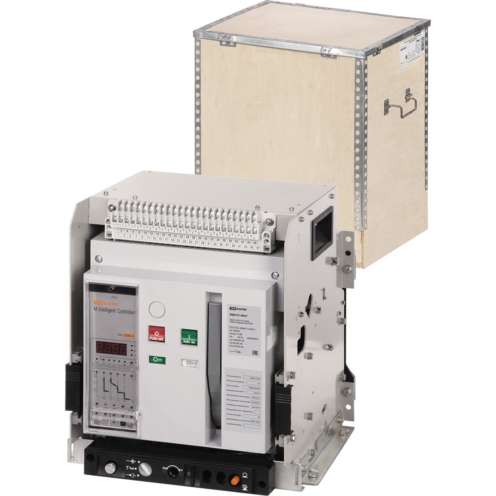 Изображение товара Автоматический выключатель ВА90-3200 3Р 3200А 100кА TDM ELECTRIC выдвижной