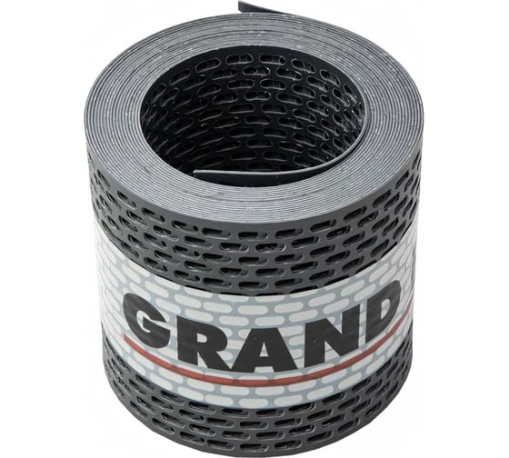 Изображение товара Вентиляционная карнизная лента Grand Line серая, 100x5000 мм 475536