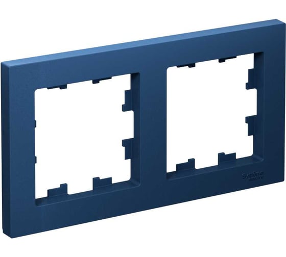 Изображение товара Универсальная 2-местная рамка Systeme Electric Atlasdesign аквамарин ATN001102