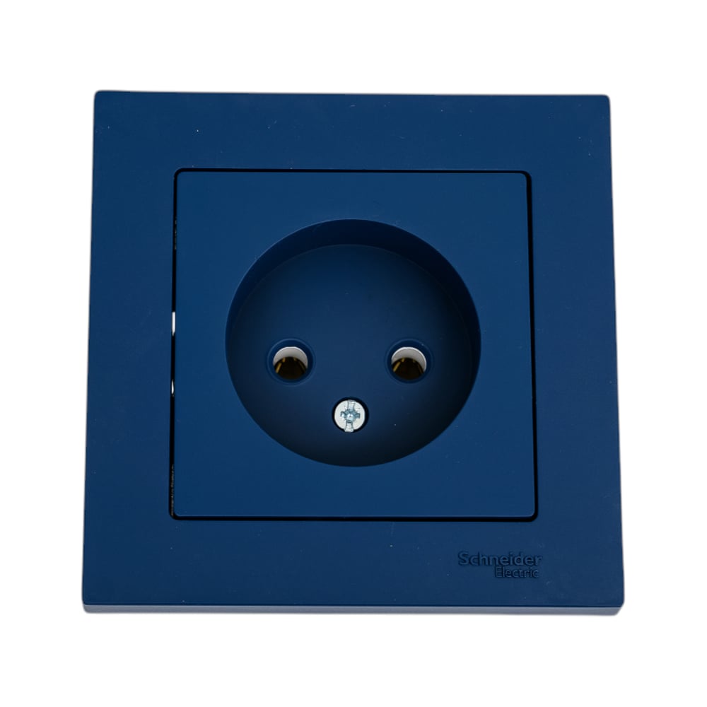 Изображение товара Розетка Systeme Electric Atlasdesign аквамарин без заземления 16А