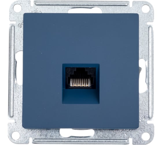 Изображение товара Телефонная розетка Systeme Electric Atlasdesign аквамарин rj11 ATN001181