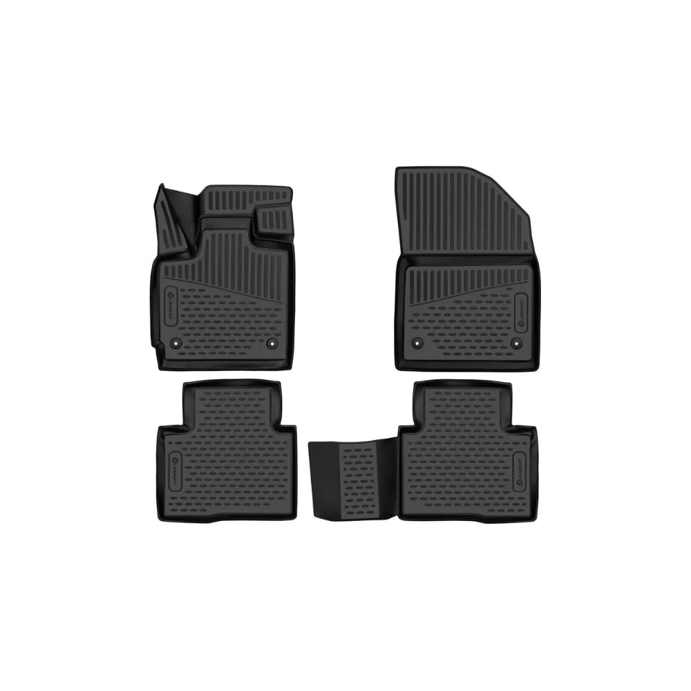 Изображение товара Коврики в салон Element 3D для EXEED TXL 2021-н.в., 4 шт., полиуретан, черные