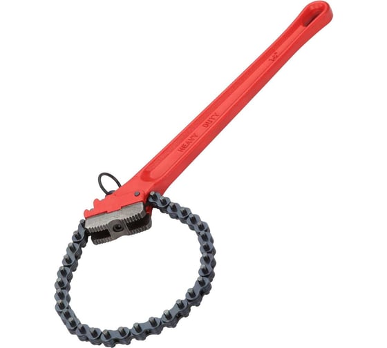 Изображение товара Односторонний цепной трубный ключ с двойными губками REKON 14" 028414