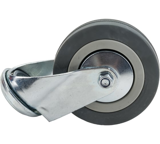 Изображение товара Колесо аппаратное поворотное под болт Longway SChg 42  Поворотная колесная опора сер. рез. под болт (12/36)