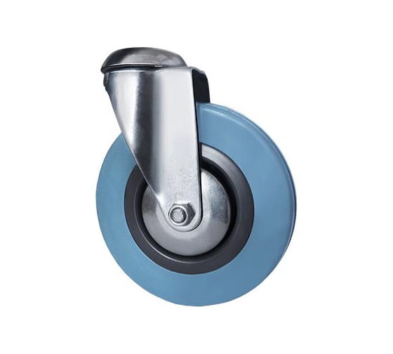 Изображение товара Колесо аппаратное поворотное под болт Longway SChg 93 Поворотная колесная опора сер. рез. под болт (10/60)