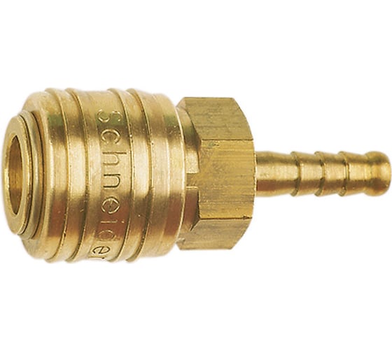 Изображение товара Соединение быстроразъемное брс муфта nw 7,2 - елочка 9 мм, 5 шт Schneider Airsystems DGKE700008-5