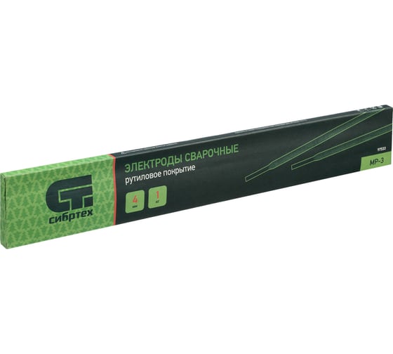 Изображение товара Электроды MP-3 4 мм, 1 кг, рутиловое покрытие СИБРТЕХ 97533