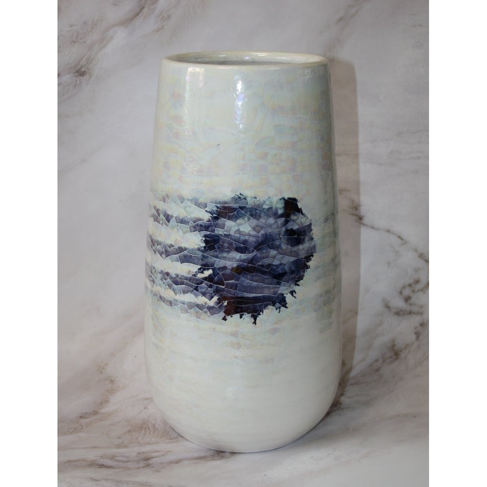 Изображение товара Керамическая ваза SCHEURICH Icey, 19 см, белый океан