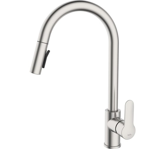 Изображение товара Смеситель для кухни IDDIS с выдвижным изливом, сталь, cuba CUBSTP0i05