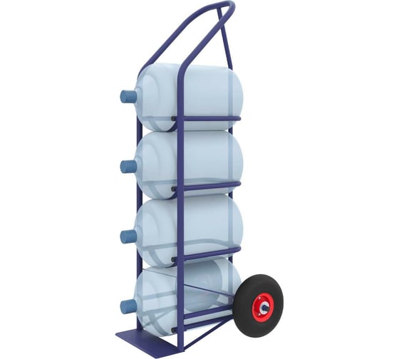 Изображение товара Тележка для воды RUSKLAD ВД 4 (1352х550х576) с пневматическими колёсами, пневмо