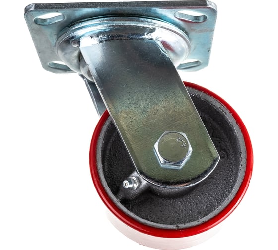 Изображение товара Колесо большегрузное полиуретановое поворотное Longway SCp 42 Поворотная колесная опора б/г полиуретан (10)