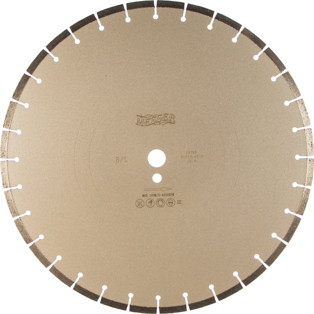Сегментный алмазный диск по бетону MESSER диск по дереву для объемно фигурных работ messer