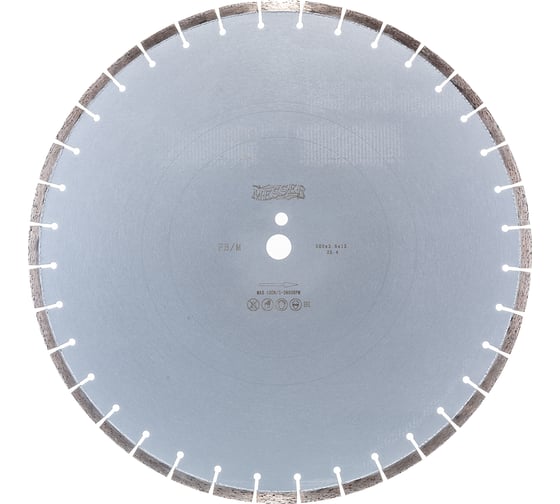 Изображение товара Диск алмазный сегментный FB/M по железобетону 500D-3.2T-12W-35S-25.4 MESSER 01-15-500