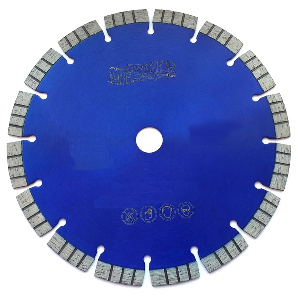Турбосегментный алмазный диск по железобетону MESSER диск по дереву для объемно фигурных работ messer
