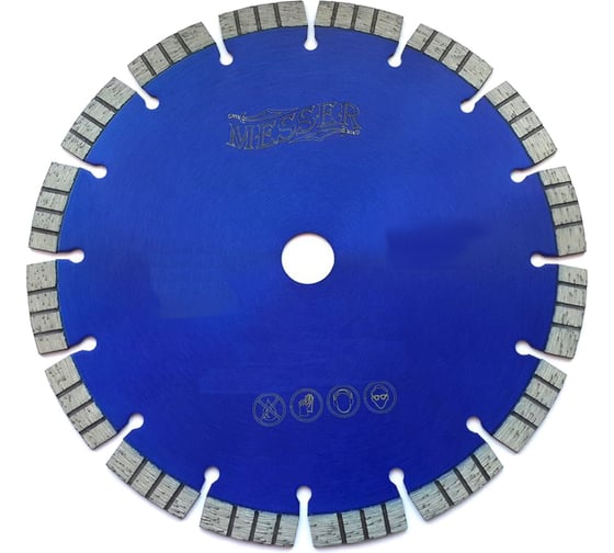 Изображение товара Диск алмазный турбосегментный FB/Z по железобетону 600D-4.2T-12W-42S-35/25.4 MESSER 01-16-601