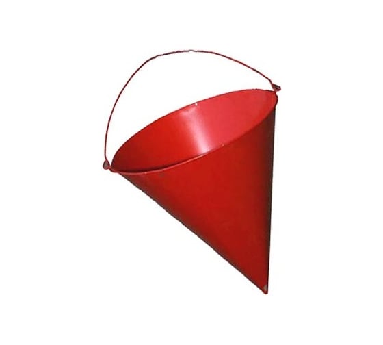 Изображение товара Конусное пожарное металлическое ведро, красное СПЕЦ ОГН-ВЕД001