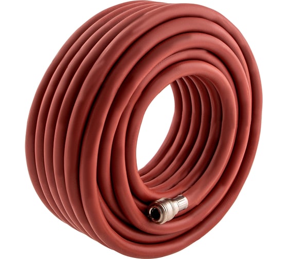 Изображение товара Шланг пневматический резиновый (10x16мм; 20 м; 24 бар) STELS армированный, быстросъем 57023