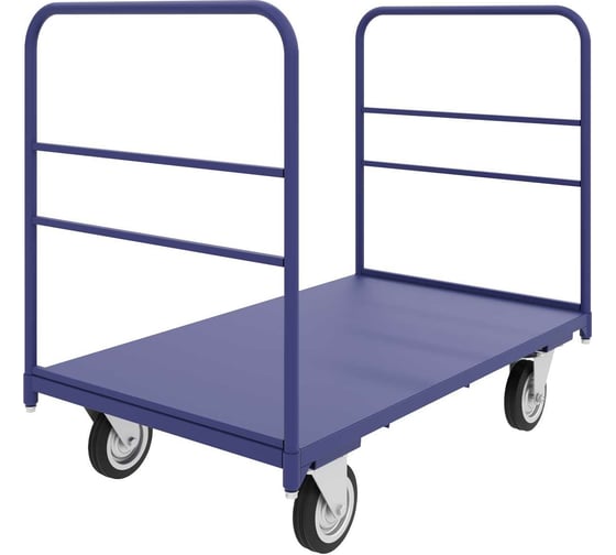 Изображение товара Платформенная тележка с двумя ручками RUSKLAD ТЯ 6, 800x1200 мм, d200 мм ТЯ 6 200