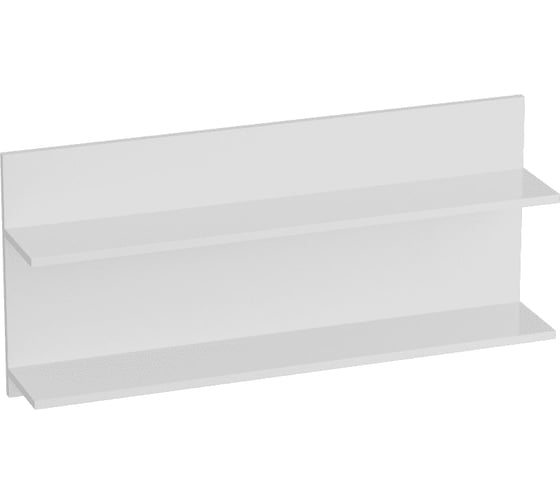 Изображение товара Полка Мебельград Кельн 980, белый Аляска/белый глянец 7716_1