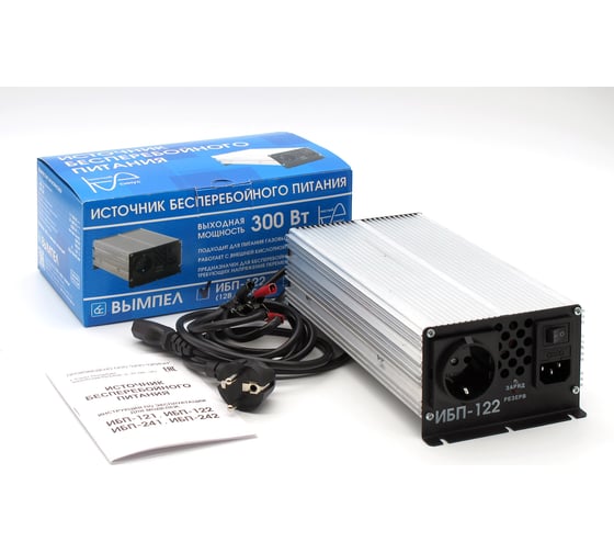 Изображение товара Источник бесперебойного питания Вымпел ИБП-122 (UPS-бесперебойник, 12-220B, чистый синус, 900/300Вт) 5305