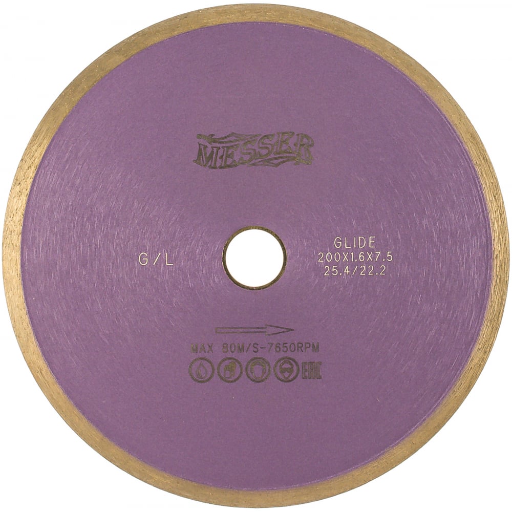 Алмазный диск по граниту MESSER шлифовальный алмазный диск черепашка для работы с подачей воды messer