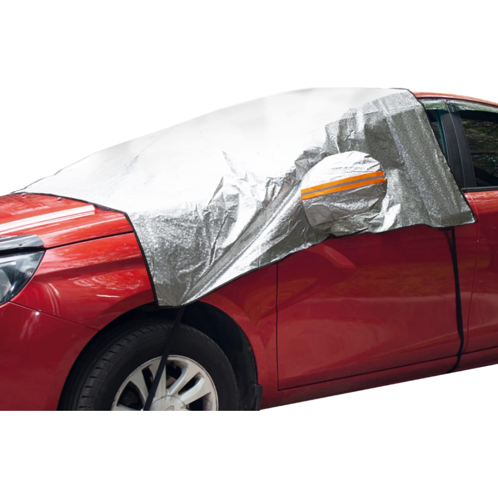 Всесезонный защитный чехол на лобовое и боковые стекла автомобиля AUTOPROFI шар фольгированный 28