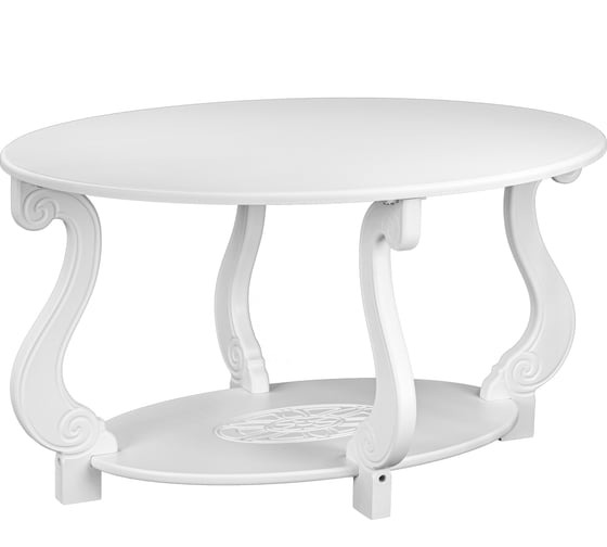 Изображение товара Журнальный стол Мебелик Овация М ЛАЙТ, белый 8135