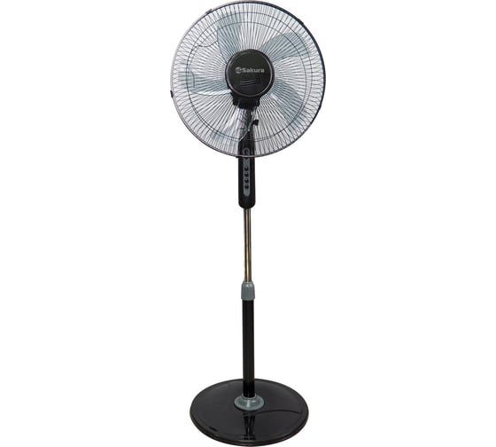 Изображение товара Напольный вентилятор SAKURA SA-17BK черный, 1 шт./коробка РТ-00069520