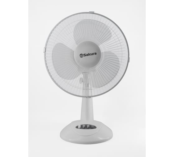 Изображение товара Настольный вентилятор SAKURA SA-14G белый/прозрачный 1шт/коробка РТ-00066414