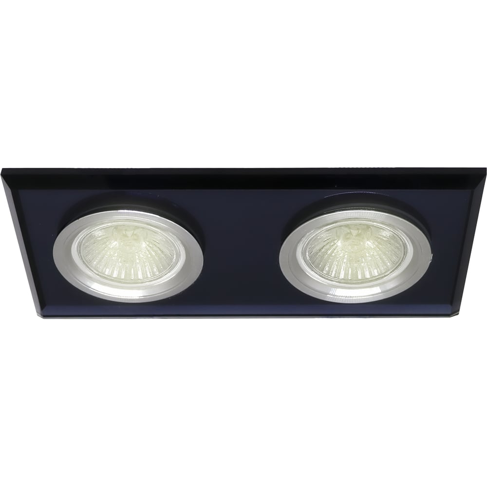 Изображение товара Встраиваемый светильник truEnergy 2хGU5.3 IP20 черный стекло для натяжных потолков